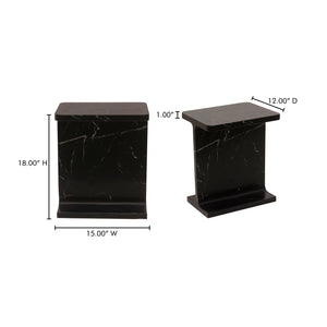  Modern European furniture - Marble I-Beam Accent Table - www.oroa.com | Oroa.com