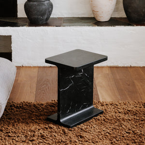   Modern European furniture - Marble I-Beam Accent Table - www.oroa.com | Oroa.com