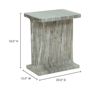   Modern European furniture - Marble I-Beam Accent Table - www.oroa.com | Oroa.com