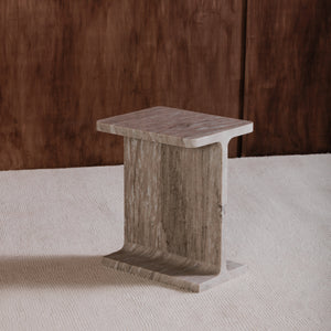   Modern European furniture - Marble I-Beam Accent Table - www.oroa.com | Oroa.com