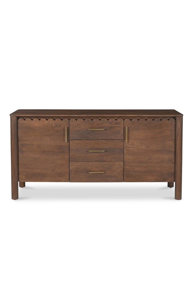 Modern European furniture - Scalloped Edge 3-Drawer Sideboard - www.oroa.com