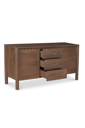   Modern European furniture - Scalloped Edge 3-Drawer Sideboard - www.oroa.com | Oroa.com