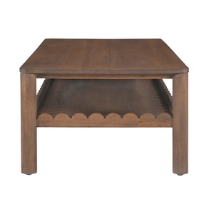   Modern European furniture - Wooden Scalloped Coffee Table - www.oroa.com | Oroa.com