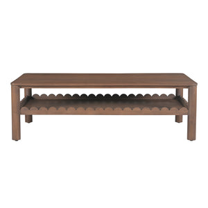   Modern European furniture - Wooden Scalloped Coffee Table - www.oroa.com | Oroa.com