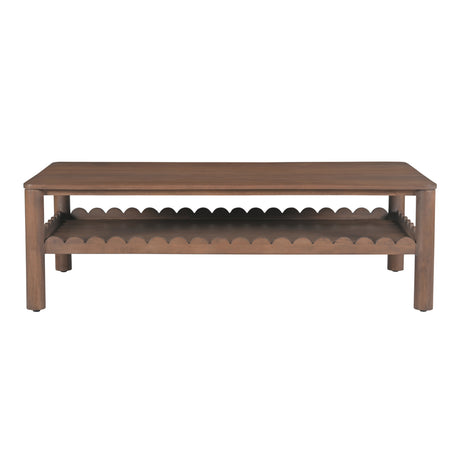   Modern European furniture - Wooden Scalloped Coffee Table - www.oroa.com | Oroa.com