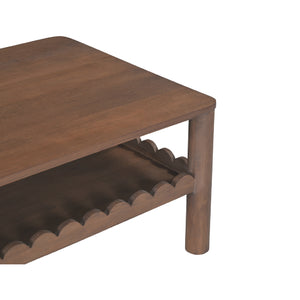   Modern European furniture - Wooden Scalloped Coffee Table - www.oroa.com | Oroa.com
