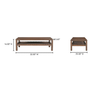   Modern European furniture - Wooden Scalloped Coffee Table - www.oroa.com | Oroa.com