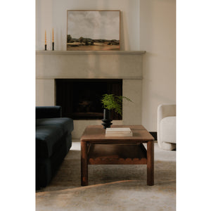   Modern European furniture - Wooden Scalloped Coffee Table - www.oroa.com | Oroa.com