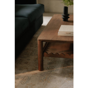   Modern European furniture - Wooden Scalloped Coffee Table - www.oroa.com | Oroa.com