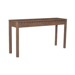   Modern European furniture - Wooden Scalloped 2-Drawer Console Table - www.oroa.com | Oroa.com