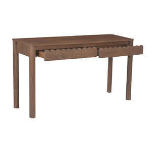   Modern European furniture - Wooden Scalloped 2-Drawer Console Table - www.oroa.com | Oroa.com