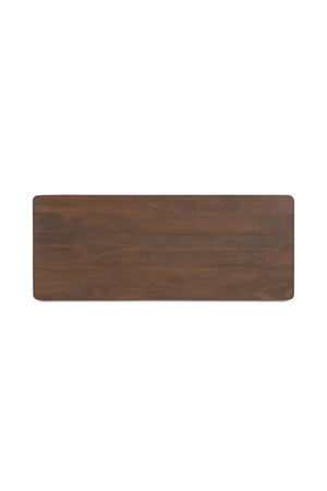   Modern European furniture - Scalloped Edge Wooden 3-Drawer Desk - www.oroa.com | Oroa.com