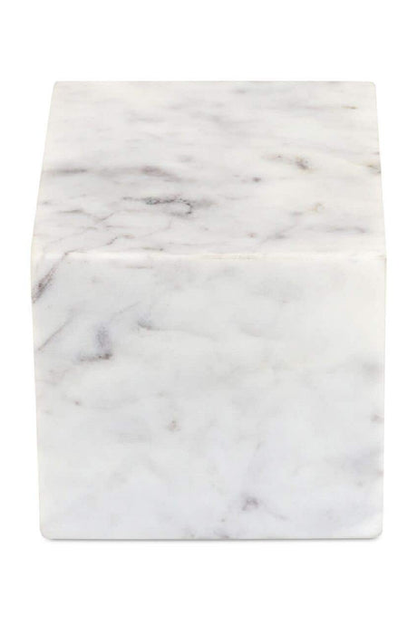   White Marble Cube Tabletop Decor | Oroa.com