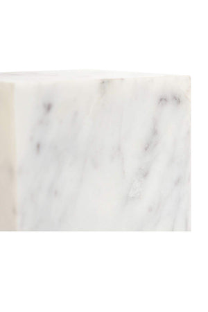   White Marble Cube Tabletop Decor | Oroa.com