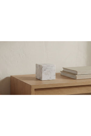   White Marble Cube Tabletop Decor | Oroa.com