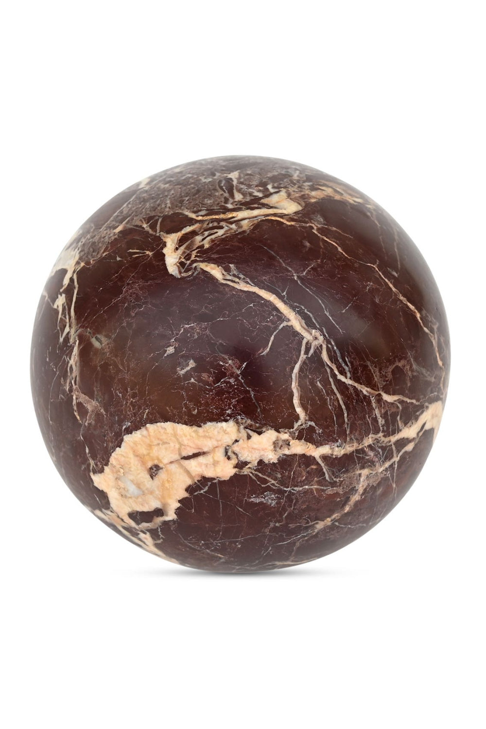  Red Marble Sphere Tabletop Decor | Oroa.com