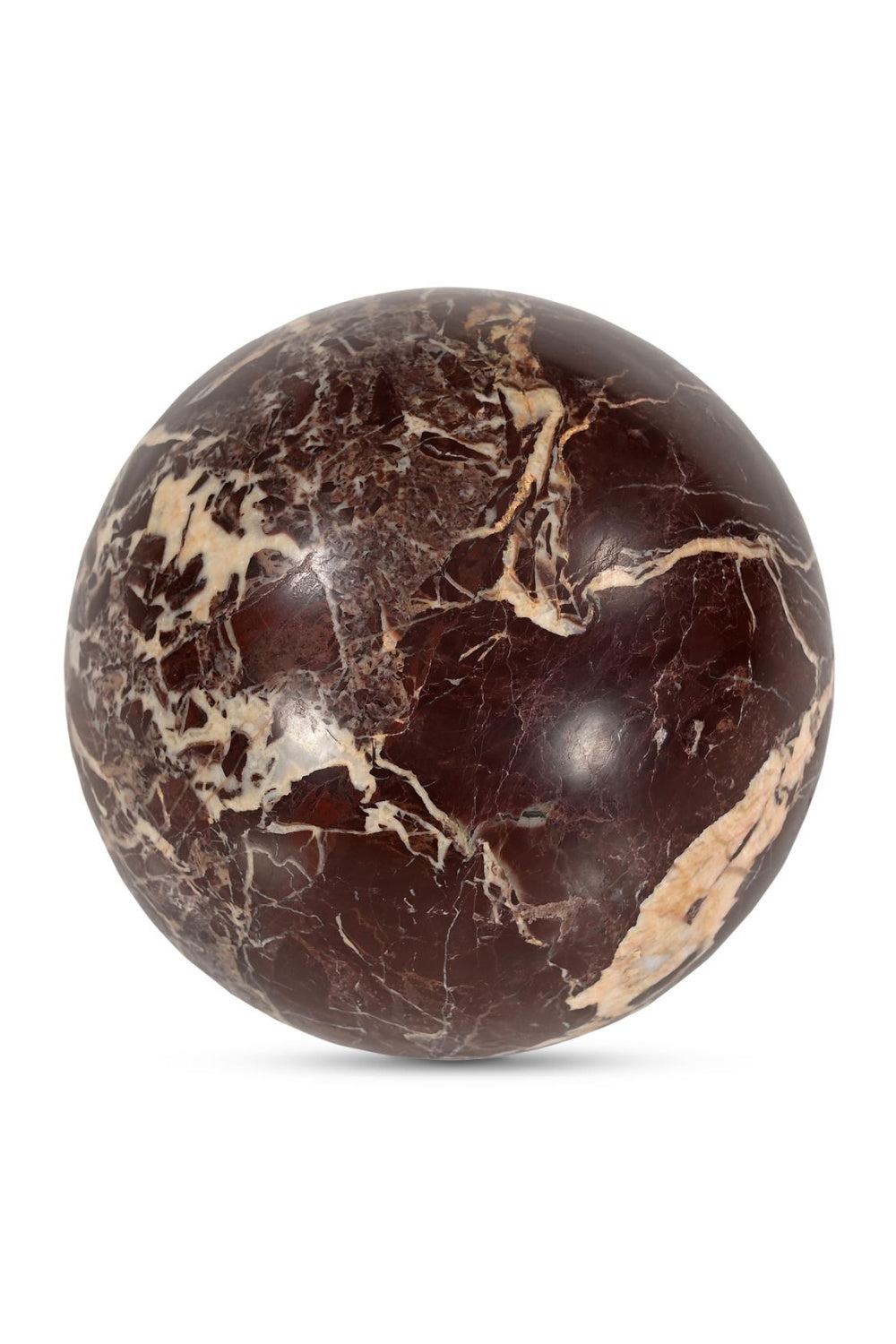   Red Marble Sphere Tabletop Decor | Oroa.com