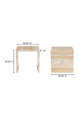   Modern European furniture - Marble Square Accent Table - www.oroa.com | Oroa.com