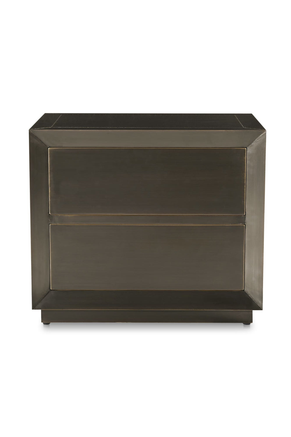   Modern European furniture - Bronze 2-Drawer Nightstand - www.oroa.com | Oroa.com