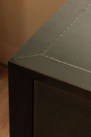   Modern European furniture - Bronze 2-Drawer Nightstand - www.oroa.com | Oroa.com