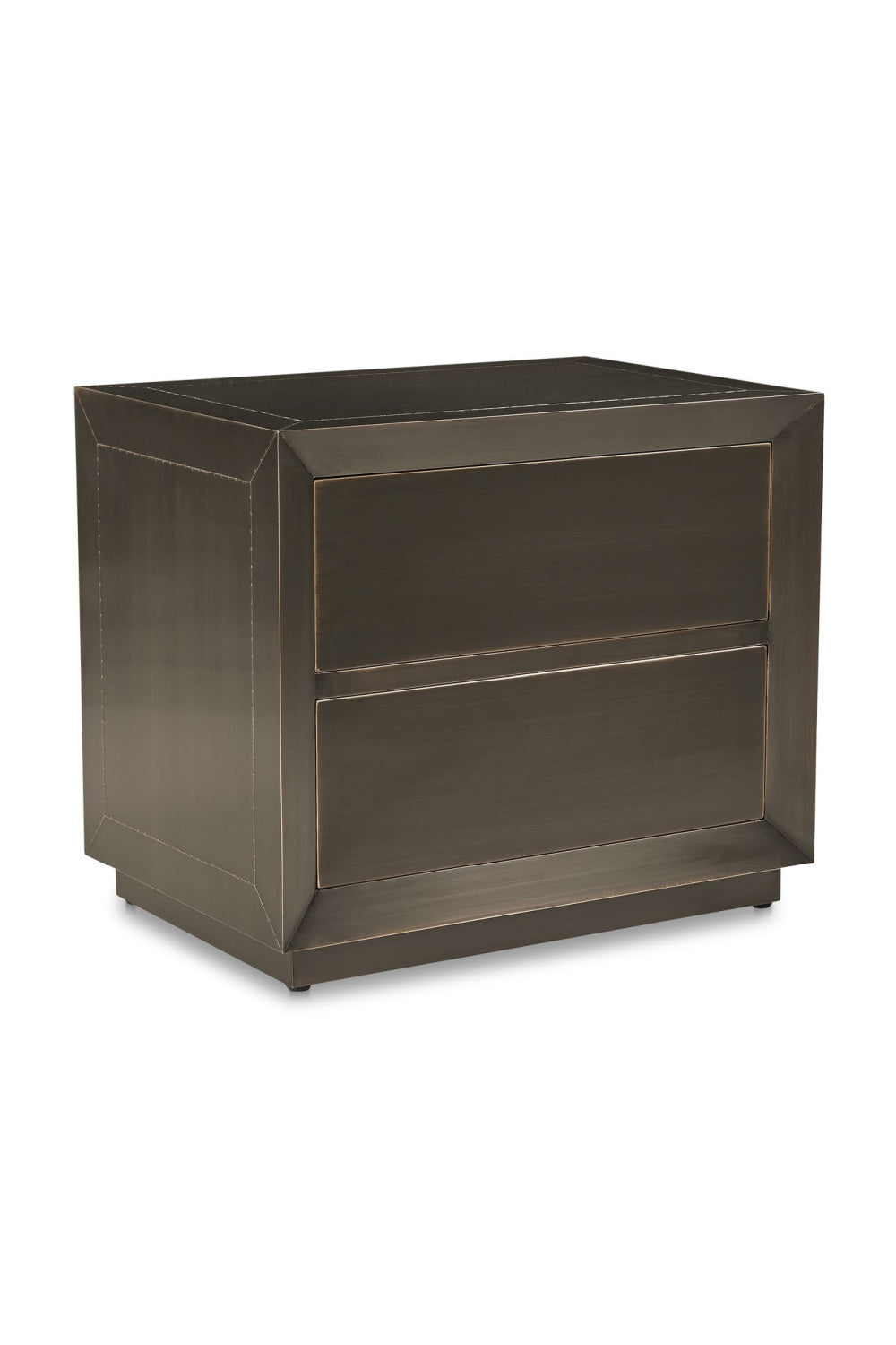   Modern European furniture - Bronze 2-Drawer Nightstand - www.oroa.com | Oroa.com