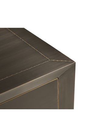   Modern European furniture - Bronze 2-Drawer Nightstand - www.oroa.com | Oroa.com