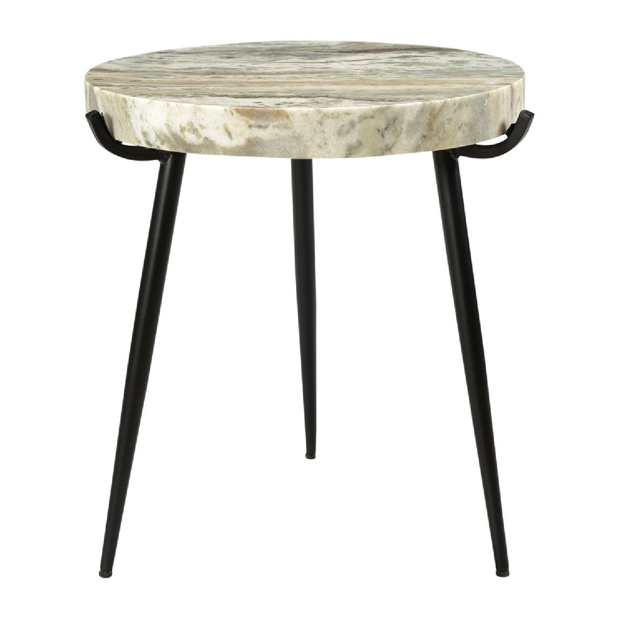   Modern European furniture - Iron Base Marble Accent Table - www.oroa.com | Oroa.com