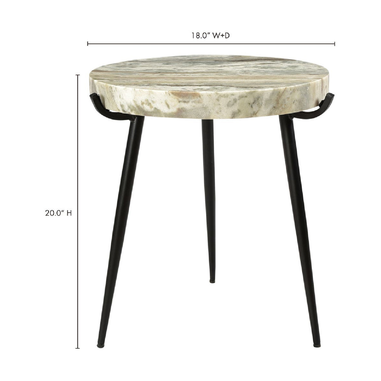   Modern European furniture - Iron Base Marble Accent Table - www.oroa.com | Oroa.com