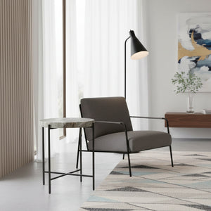   Modern European furniture - Round Natural Marble Accent Table - www.oroa.com | Oroa.com