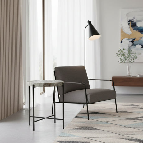   Modern European furniture - Round Natural Marble Accent Table - www.oroa.com | Oroa.com