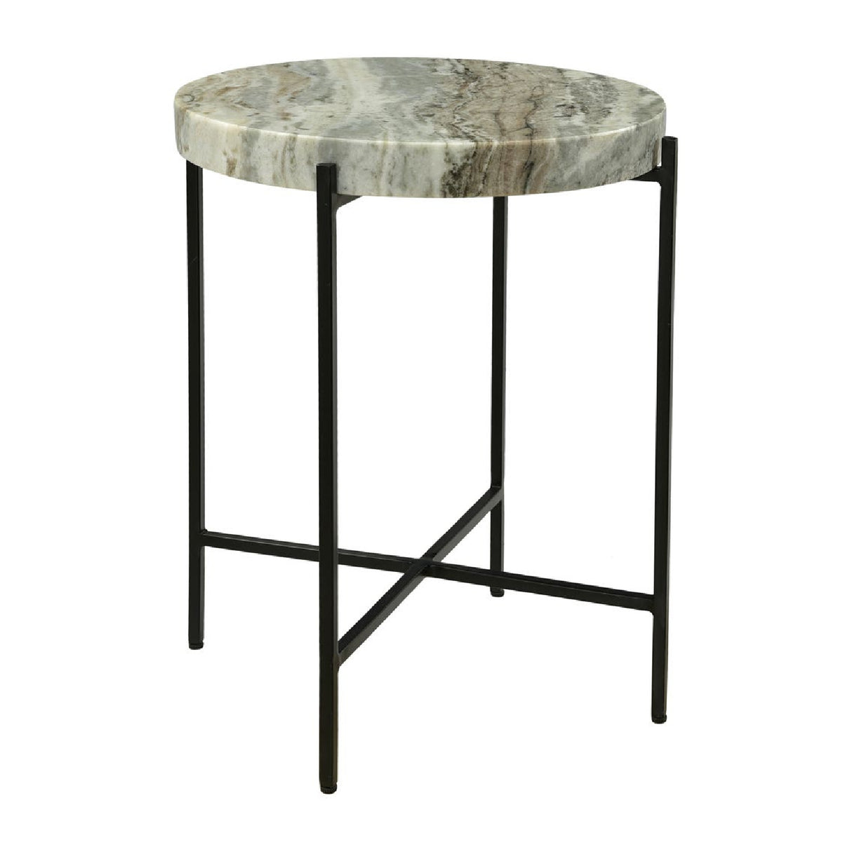   Modern European furniture - Round Natural Marble Accent Table - www.oroa.com | Oroa.com