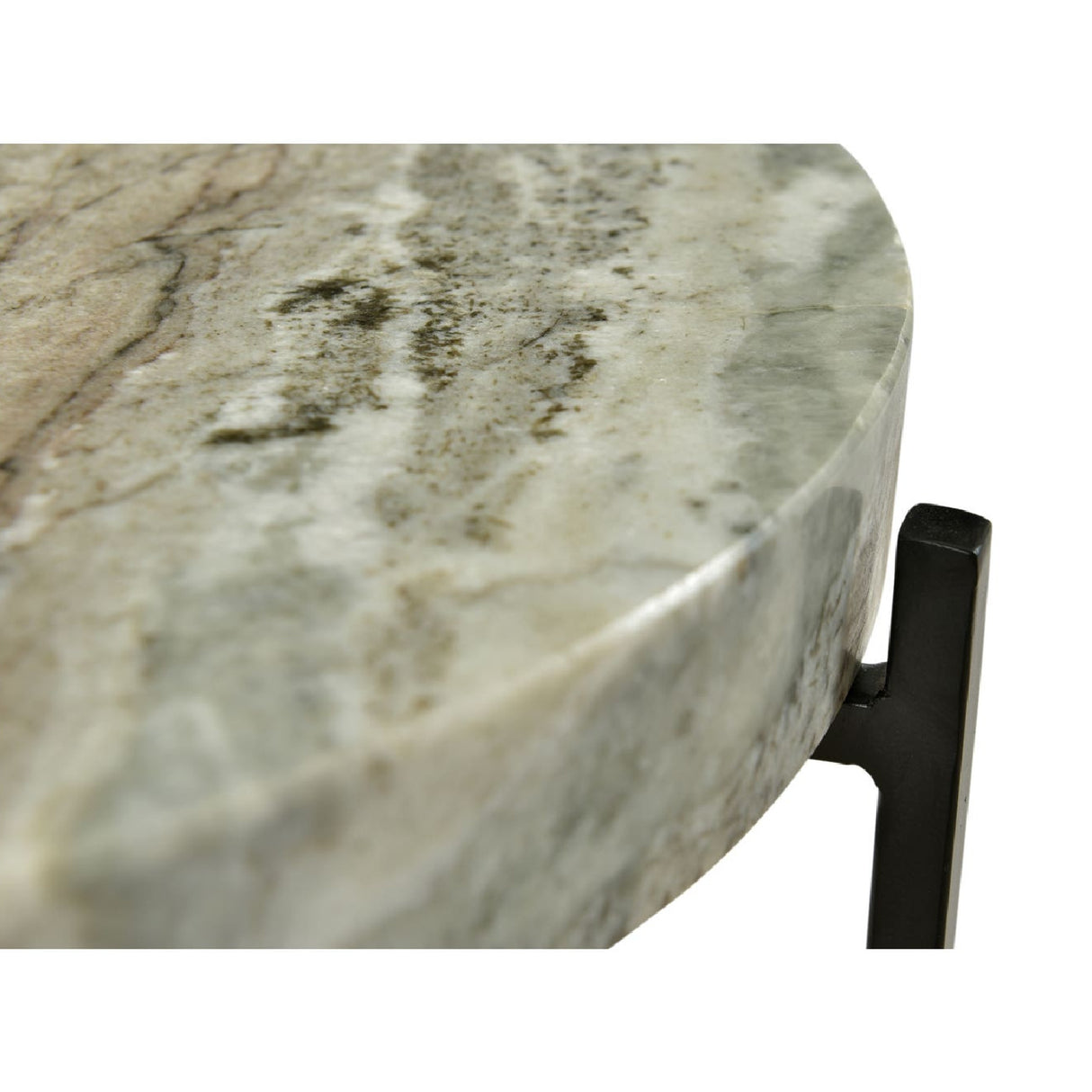   Modern European furniture - Round Natural Marble Accent Table - www.oroa.com | Oroa.com