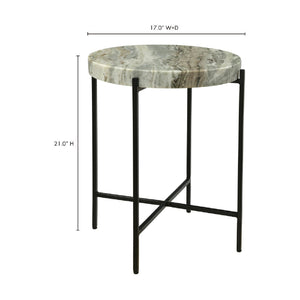  Modern European furniture - Round Natural Marble Accent Table - www.oroa.com | Oroa.com