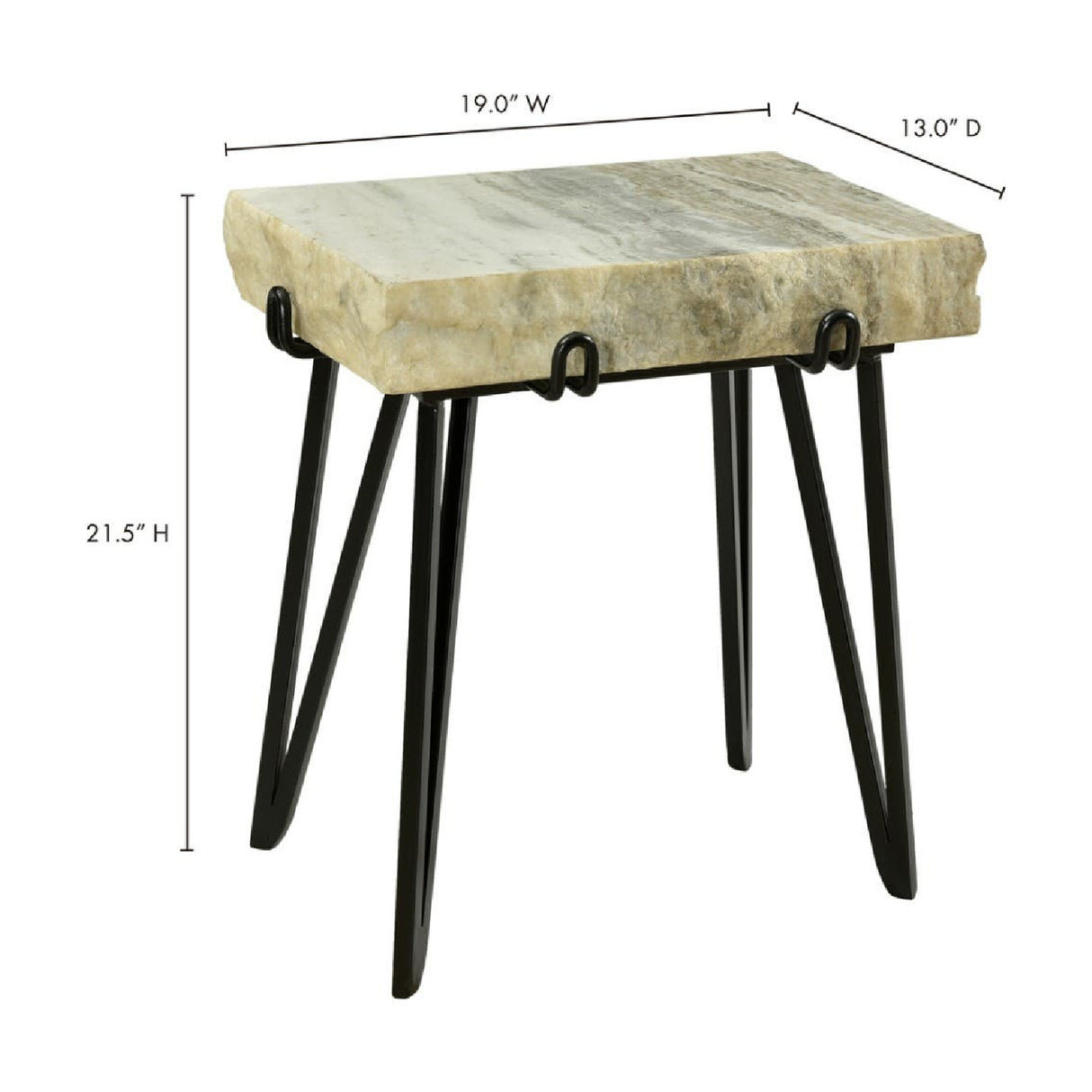   Modern European furniture - Natural Marble Accent Table - www.oroa.com | Oroa.com