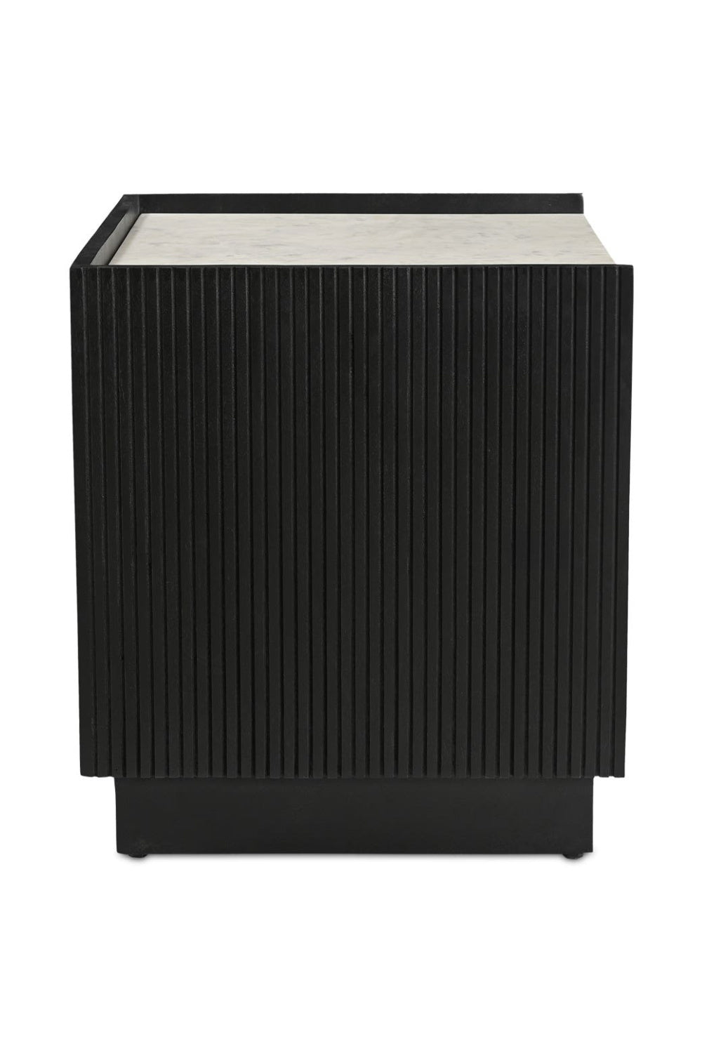   Modern European furniture - Marble Top Black Nightstand - www.oroa.com | Oroa.com