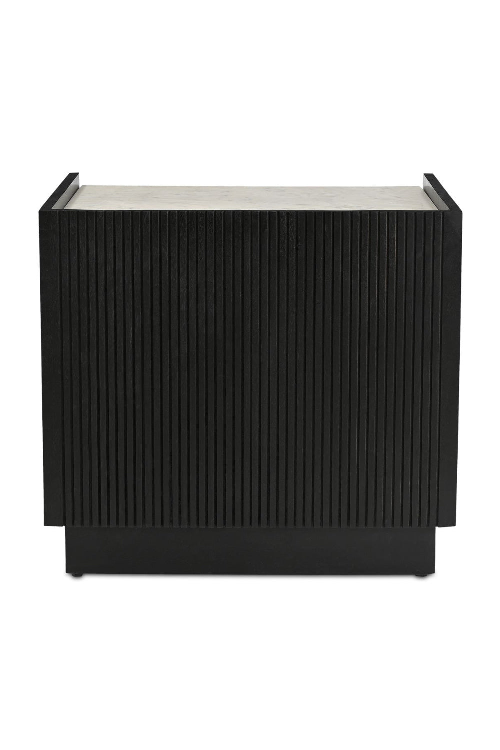   Modern European furniture - Marble Top Black Nightstand - www.oroa.com | Oroa.com