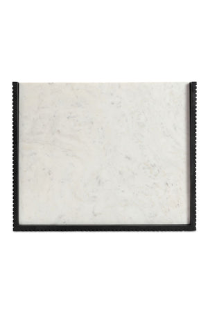   Modern European furniture - Marble Top Black Nightstand - www.oroa.com | Oroa.com