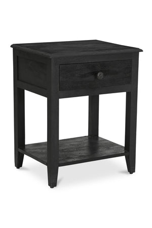   Modern European furniture - Antique Black 1-Drawer Nightstand - www.oroa.com | Oroa.com