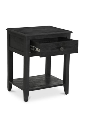   Modern European furniture - Antique Black 1-Drawer Nightstand - www.oroa.com | Oroa.com