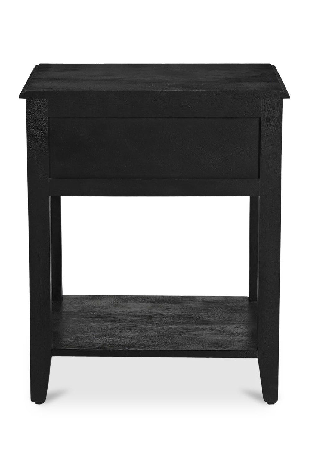   Modern European furniture - Antique Black 1-Drawer Nightstand - www.oroa.com | Oroa.com