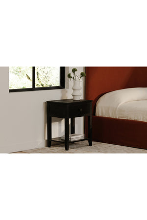   Modern European furniture - Antique Black 1-Drawer Nightstand - www.oroa.com | Oroa.com