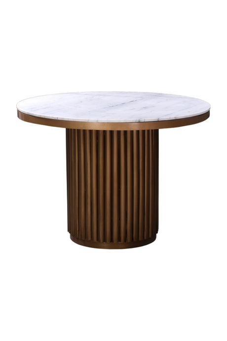   Modern European furniture - Pillar Base Marble Dining Table - www.oroa.com | Oroa.com