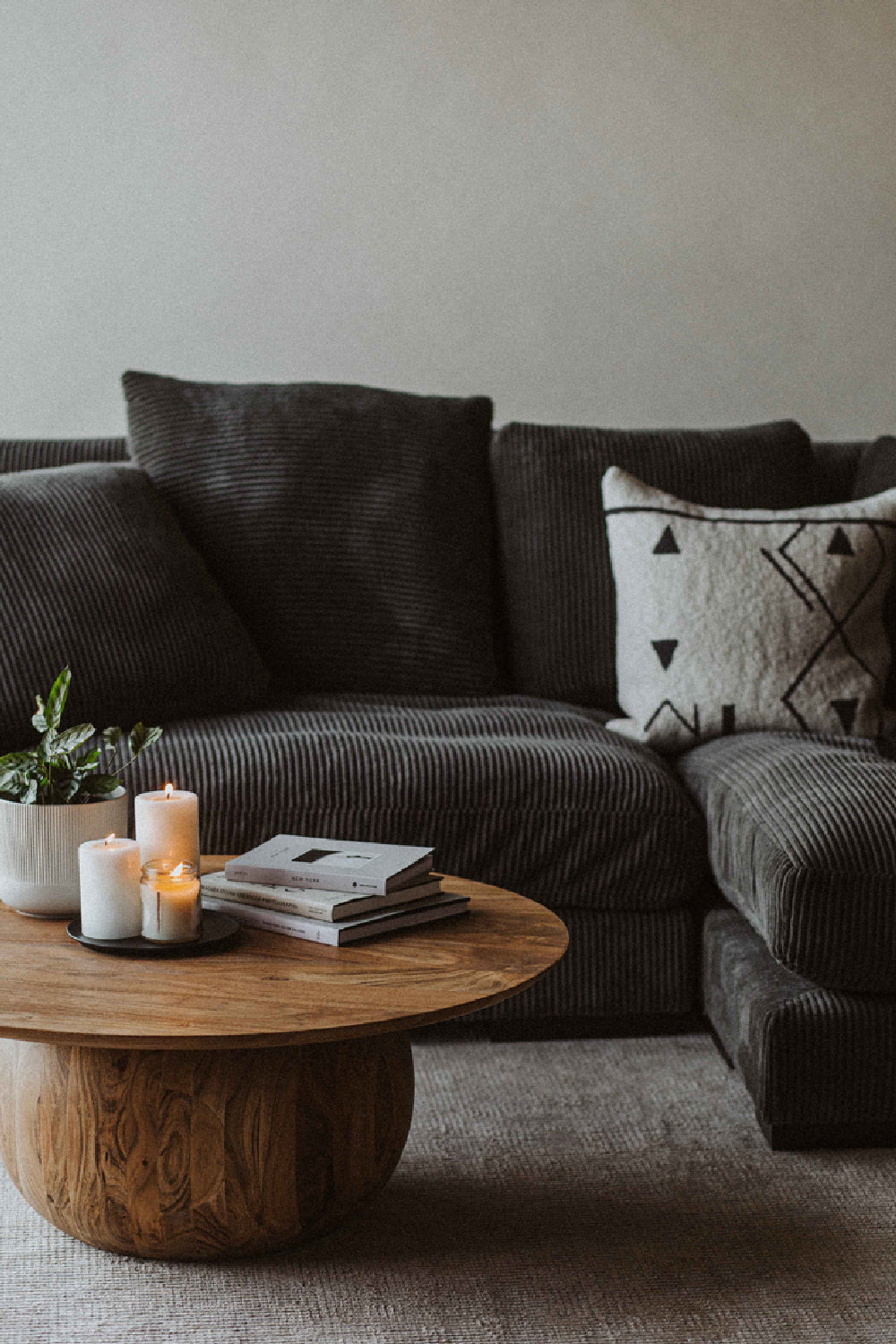   Modern European furniture - Natural Acacia Round Coffee Table - www.oroa.com | Oroa.com