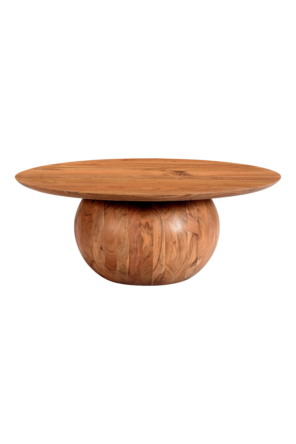   Modern European furniture - Natural Acacia Round Coffee Table - www.oroa.com | Oroa.com