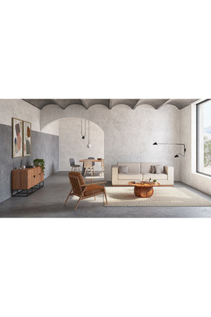   Modern European furniture - Natural Acacia Round Coffee Table - www.oroa.com | Oroa.com