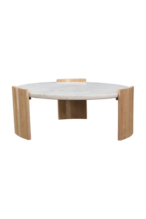   Modern European furniture - White Marble Round Coffee Table - www.oroa.com | Oroa.com