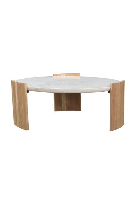  Modern European furniture - White Marble Round Coffee Table - www.oroa.com | Oroa.com