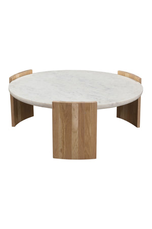   Modern European furniture - White Marble Round Coffee Table - www.oroa.com | Oroa.com