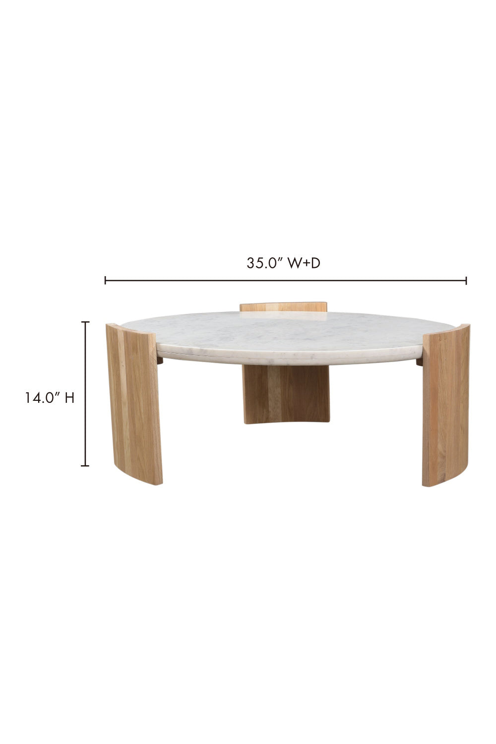   Modern European furniture - White Marble Round Coffee Table - www.oroa.com | Oroa.com