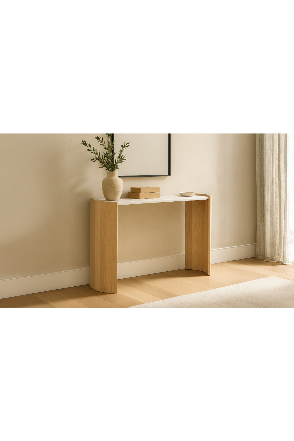   Modern European furniture - White Marble Console Table - www.oroa.com | Oroa.com